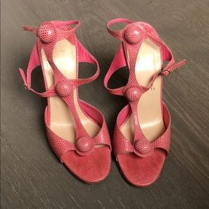 Louboutin pink sandal